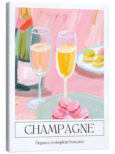 Tableau sur toile Champagne