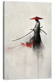 Canvas print Samurai Watercolour I