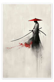 Poster Samurai Watercolour I