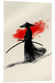 Acrylic print Samurai Aquarell II