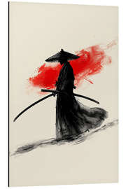 Stampa su alluminio Samurai Aquarell II