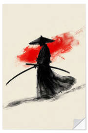 Wall sticker Samurai Aquarell II