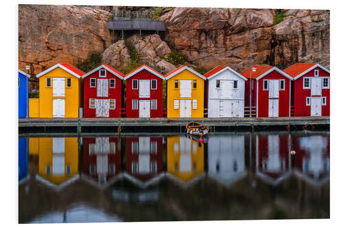 Bilde på skumplate Colourful houses in Smögen, Sweden