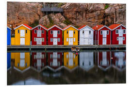 Obraz na PCV Colourful houses in Smögen, Sweden