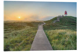 Akrylglastavla Cross-mark light near Norddorf on Amrum - Michael Valjak