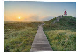 Aluminium print Cross-mark light near Norddorf on Amrum - Michael Valjak