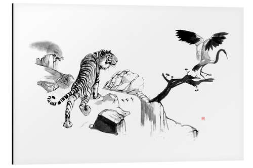 Cuadro de aluminio Tiger and Crane