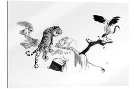 Galleritryck Tiger and Crane