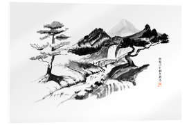 Cuadro de metacrilato Waterfall in Japan - Péchane