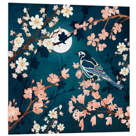 Hartschaumbild Midnight Blossom