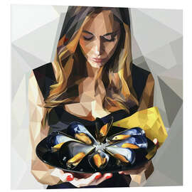 Cuadro de PVC Dinner with mussels - Maria Tuzhilkina