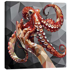 Canvas print Crystal octopus - Maria Tuzhilkina
