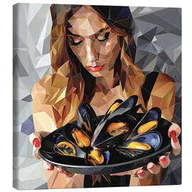 Canvas print Mussels for dinner