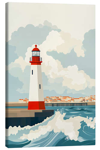 Canvas-taulu Lighthouse off the coast