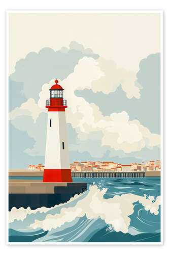 Poster Lighthouse off the coast