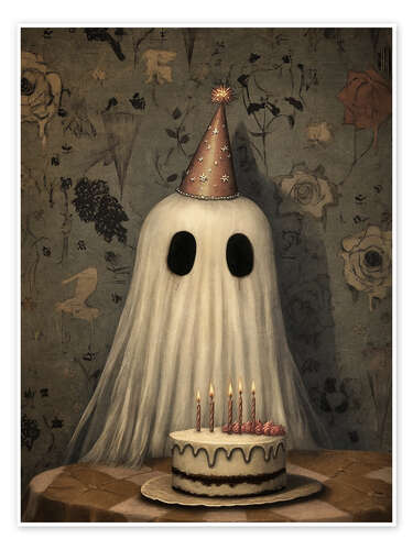 Plakat Happy birthday ghost