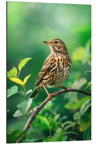 Aluminiumtavla Song thrush