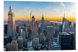 Acrylglasbild New York Sunset - Mike Centioli