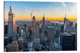 Stampa su alluminio New York Sunset - Mike Centioli