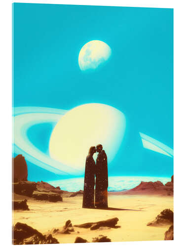 Acrylic print Falling In Love On Mars
