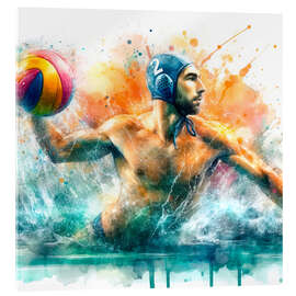 Cuadro de metacrilato Water polo athlet - nobelart
