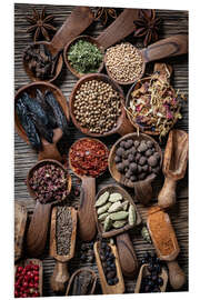 Hartschaumbild Auswahl Gewürze aus aller Welt II - Thomas Klee