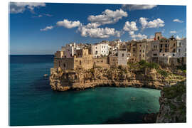 Akrylglastavla Polignano a Mare, Italy - Peter Schickert