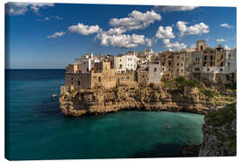 Canvas print Polignano a Mare, Italy - Peter Schickert