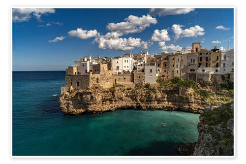 Poster Polignano a Mare, Italien