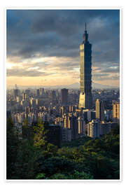 Wandbild Taipei Skyline, Taiwan - Andreas Wonisch