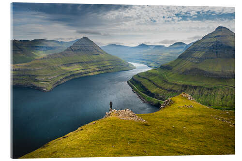 Obraz na szkle akrylowym Fjord landscape of the Faroe Islands