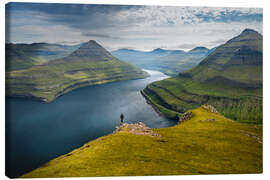 Lienzo Fjord landscape of the Faroe Islands - Andreas Wonisch