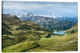 Lienzo Seealpsee in the Bavarian Alps in autumn - Andreas Wonisch