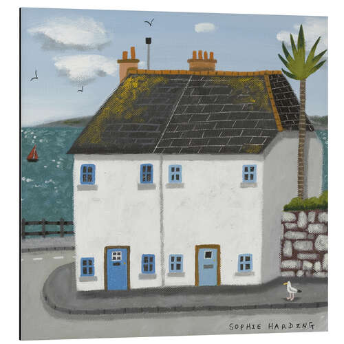 Cuadro de aluminio White Houses, Red Sails