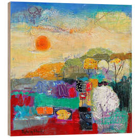 Hout print The Colours of Summer