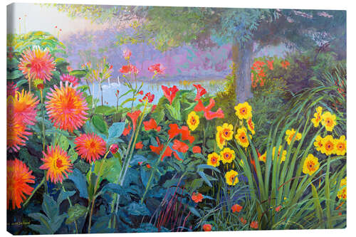 Canvas-taulu Swan Garden
