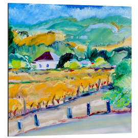 Alubild Weinberg im Herbst, Napa - Richard H. Fox