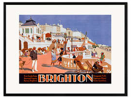 Gerahmter Kunstdruck Brighton - Henry George Gawthorn - Vintage Advertising Collection