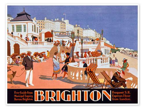 Póster Brighton - Henry George Gawthorn