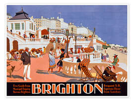 Wandbild Brighton - Henry George Gawthorn - Vintage Advertising Collection