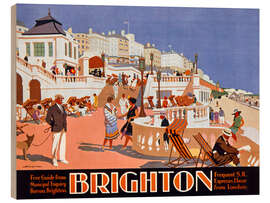 Trätavla Brighton - Henry George Gawthorn - Vintage Advertising Collection