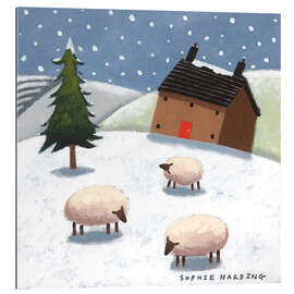 Galleriprint Sheep in the Snow