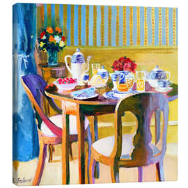 Canvas print Breakfast table