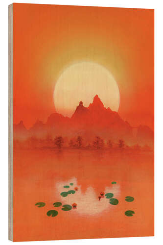 Wood print Sunrider