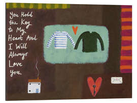 Cuadro de aluminio The key to my heart - Sophie Harding
