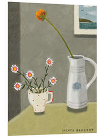 Hartschaumbild Wilde Gänseblümchen und Krug - Sophie Harding