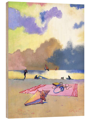 Print på træ Summer Evening, 1980s