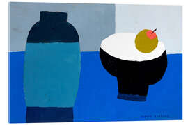 Quadro em acrílico Blue Pot and Apple