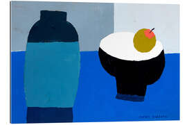 Gallery print Blue Pot and Apple
