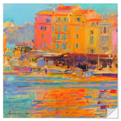 Självhäftande poster Saint-Tropez Reflections